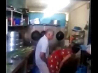 Srilankan chacha shafting his maid with respect to pantry tersely